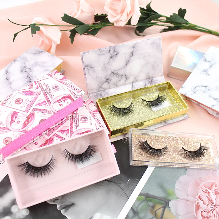 
Bulk Vendor Create your own brand Eyelashes Packaging Box Private Label 25MM lashes 