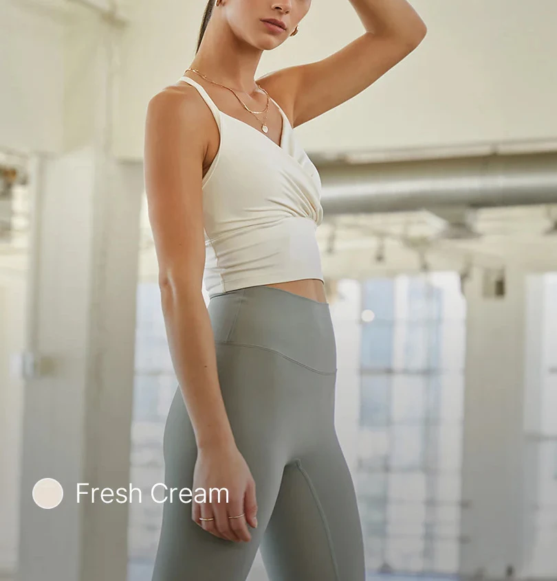 Wholesale custom female activewear high supportive sports bra top workout gym fitness Y back yoga bra crop top
