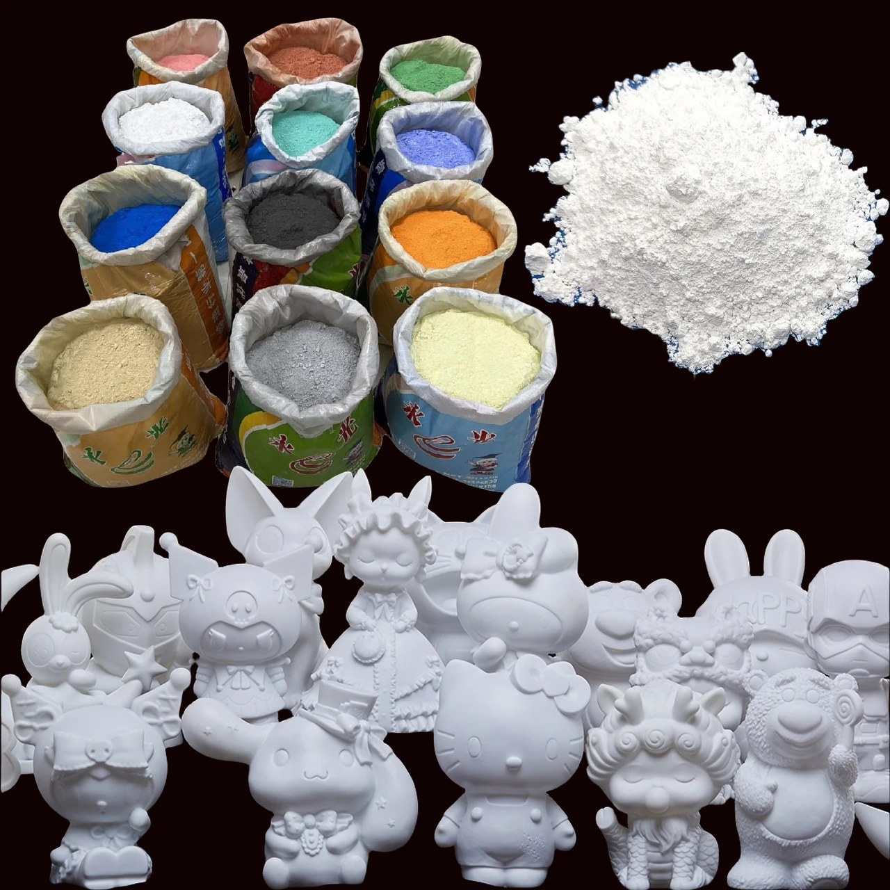 No Defoaming Agent 8.5 Mpa Plaster Powder No Black Spots Painting Gypsum Super Hard Gypsum Powder Kids Hand Casting