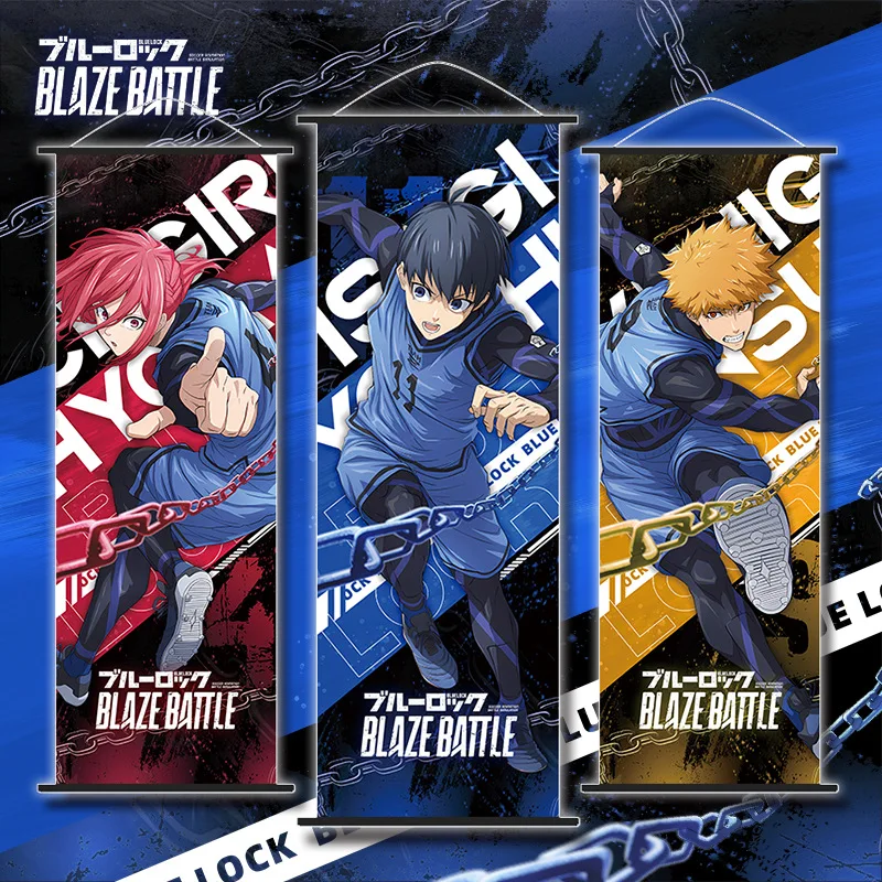 17 Color High Quality Anime BlueLock Isagi Yoichi Jinpachi Ego Reo Mikage Anri Hanging pictures and wall scrolls posters