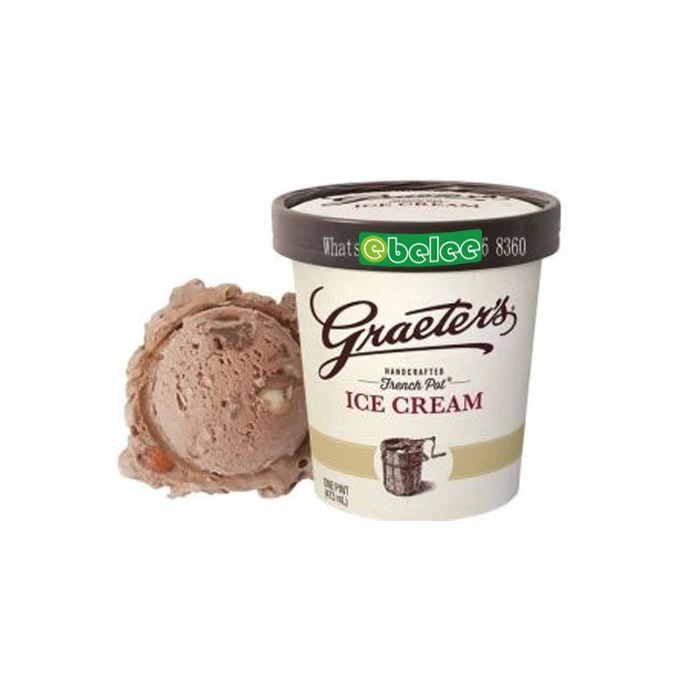 Manufacturer  Disposable 8oz ice cream paper cup with lids Yourt paper bowls with lids can be customized