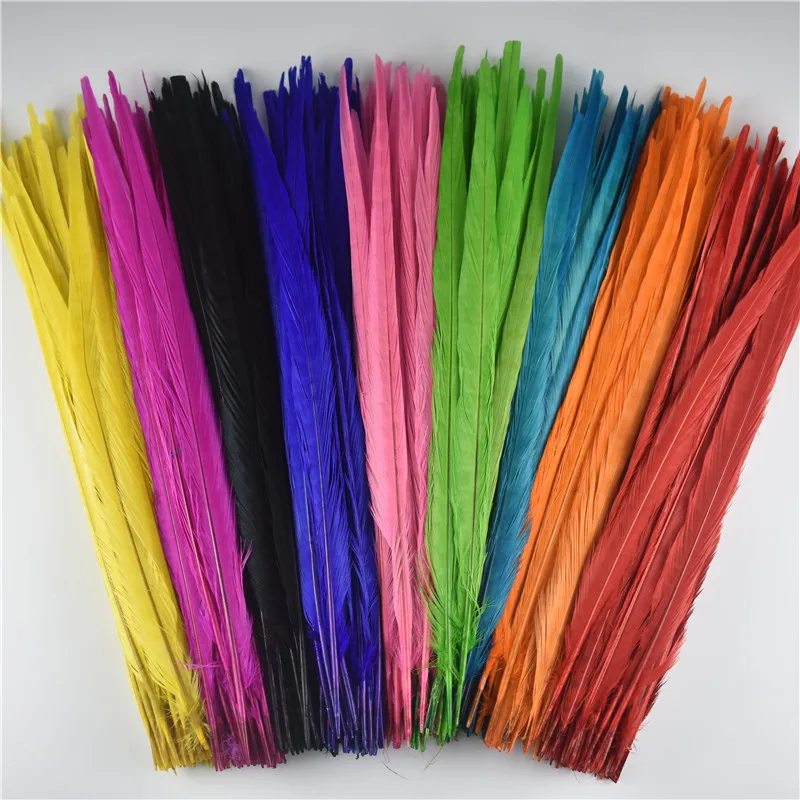 High Quality 20-22 inch Bleached Dyed Ringneck Pheasant Feathers