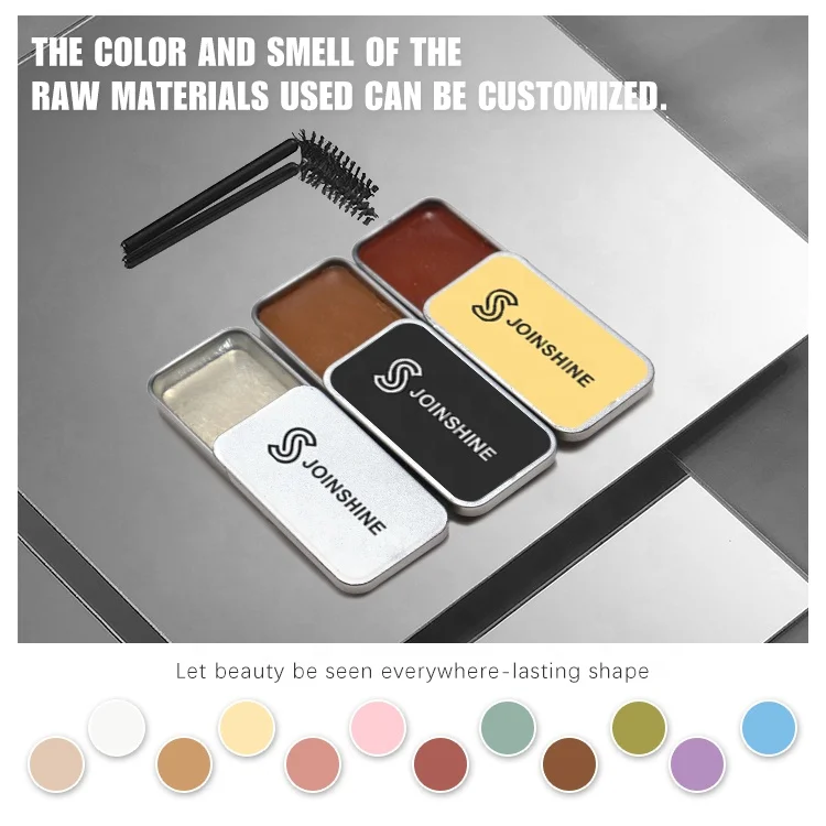 different colors brow soap Sliding tin wax eyebrow Eyebrow Repair Soap Enhance 3D Wild Eyebrow gel soap