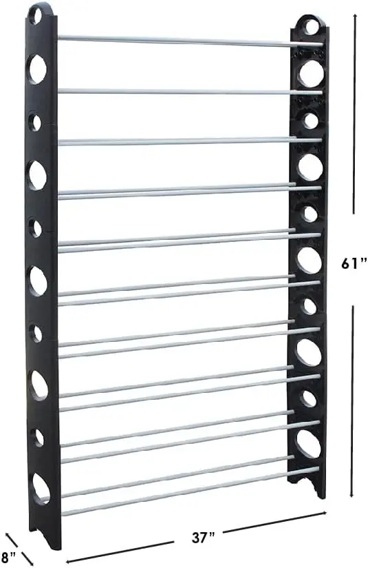 Wholesale Price OEM Rack Shoe 10 Layer 30 Pairs Homemade Standing Shoe Rack Cabinet