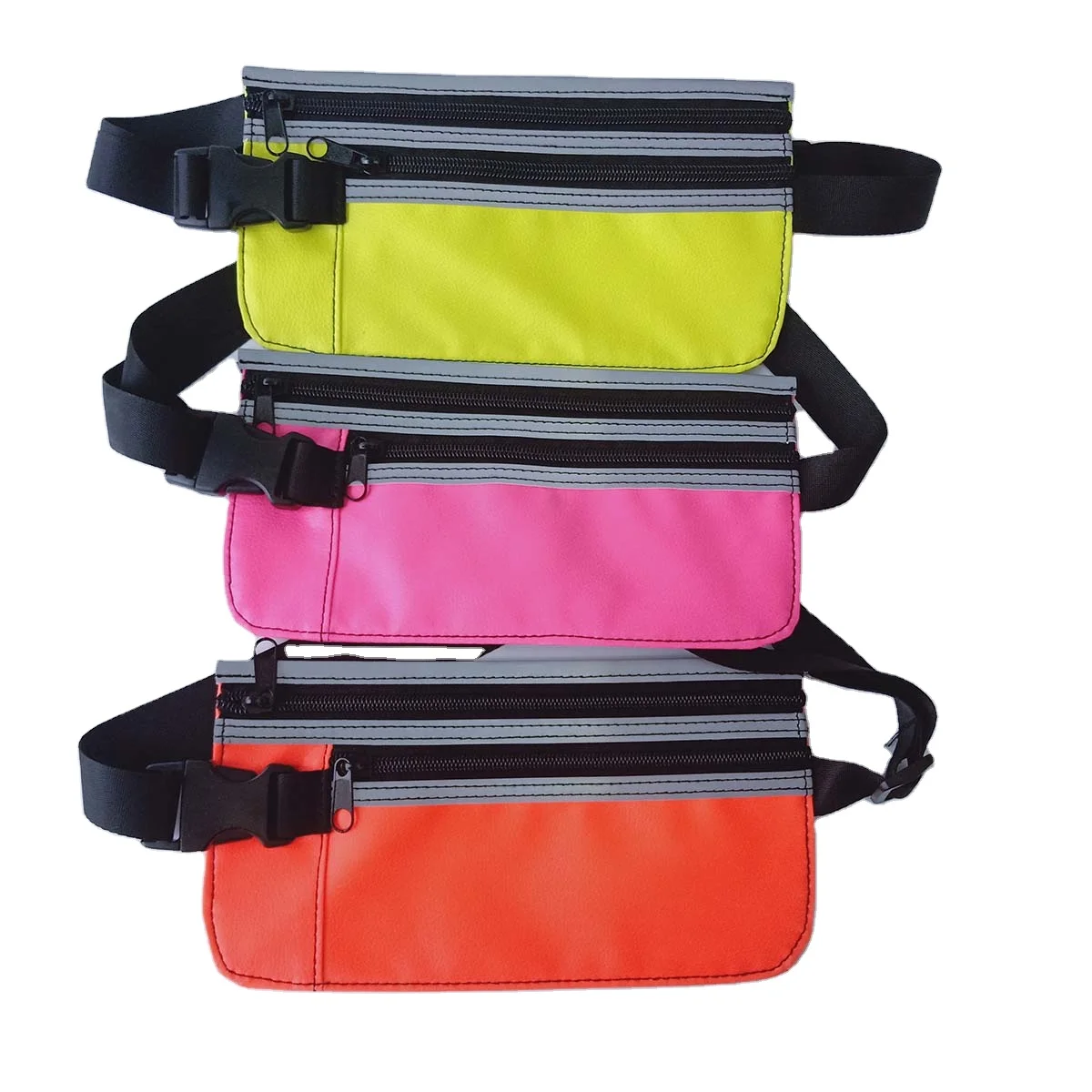 
New Style Fluorescent colorful leather belt bag girls simple pouch women korean style Messenger shoulder Bags chest bag 