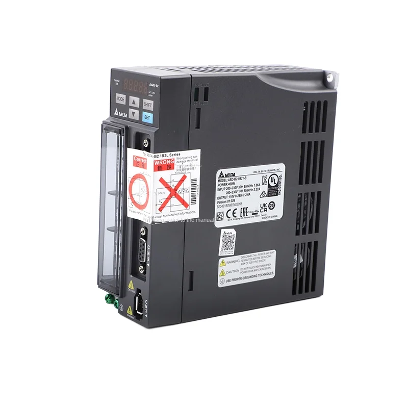 Delta 750W Servo Drive ASD-B2-0721-B Industrial Automation New Programmable Controller Expansion Module for Motor Applications