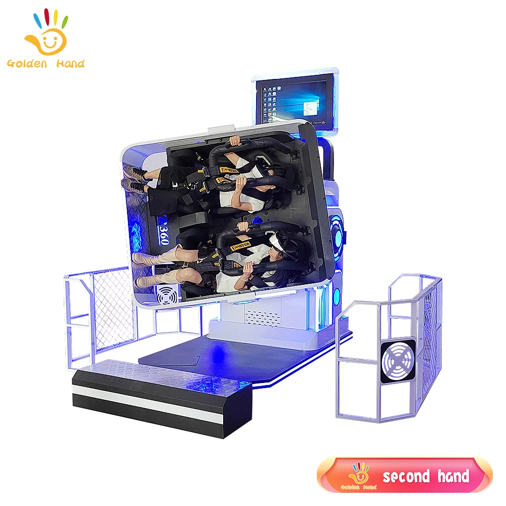 Second Hand Console Vr Outdoor 360 Rotating Helicopter Vr Game Machine Vr Double Egg Game Machine