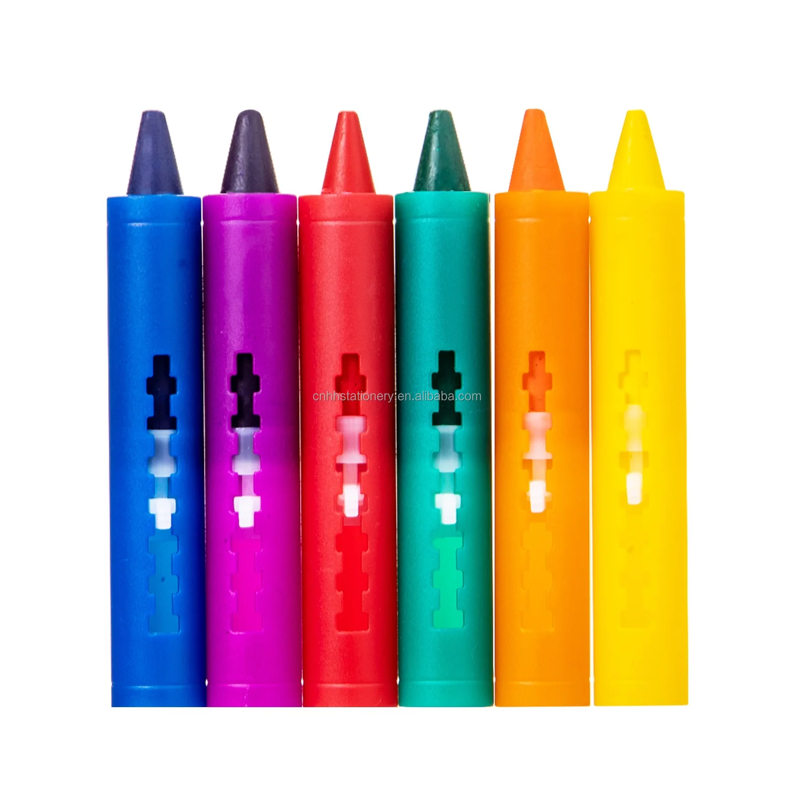 6 Colors Non-toxic Erasable Art Bath Crayons Sets For Child Drawing
