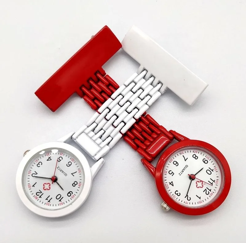 Wholesale 2023 Pendant Hang Custom Engrave Logo Name Brooch Quartz Pocket Watch Nurse Watches For Medical Doctor