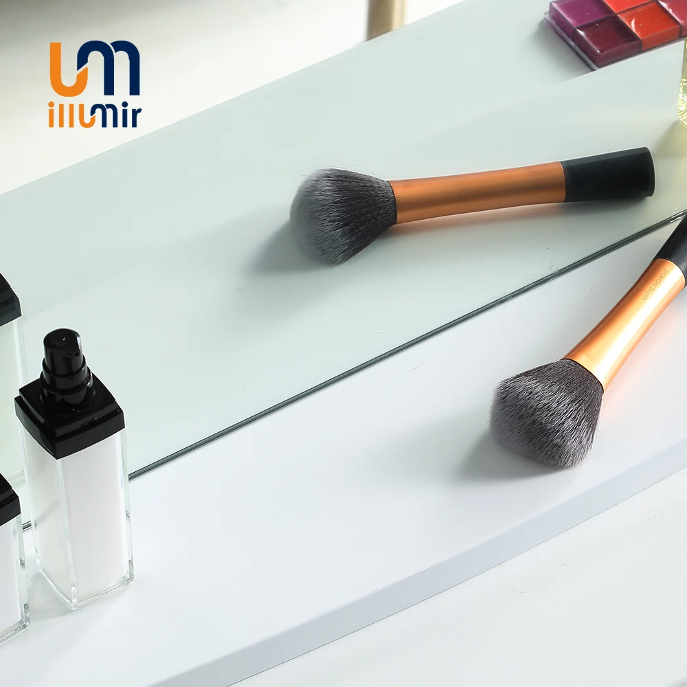 ILLUMIR HD Hollywood Style Mirror Large Aluminum Framed Led Lighted Table Vanity with 15 Light Bulbs for Girl Vanity Cosmetic