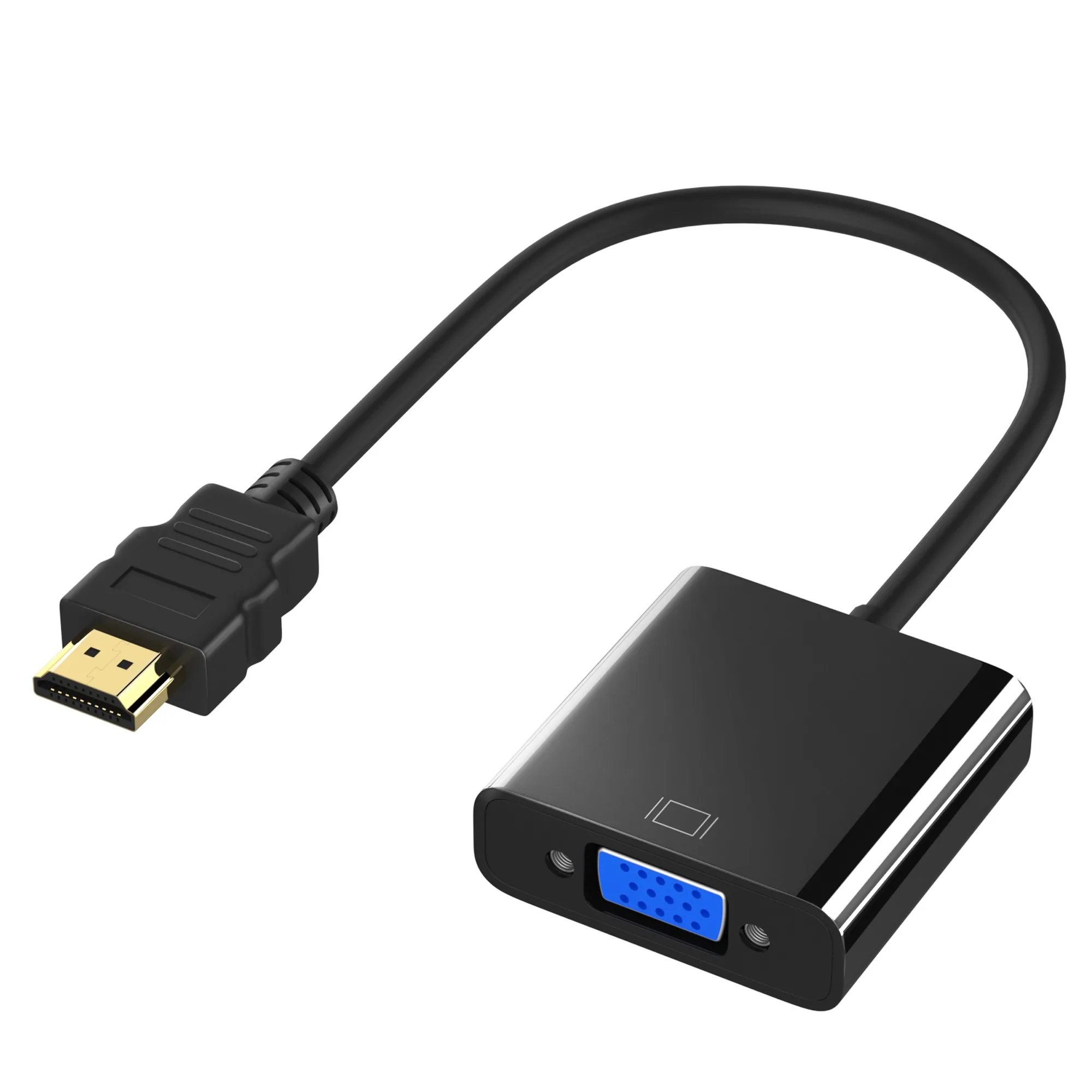 HDMI to VGA Adapter QGeeM Digital to Analog Video Audio Converter 1080P60Hz HDMI VGA Connector for Xbox 360 PS4 PC Laptop TV Box
