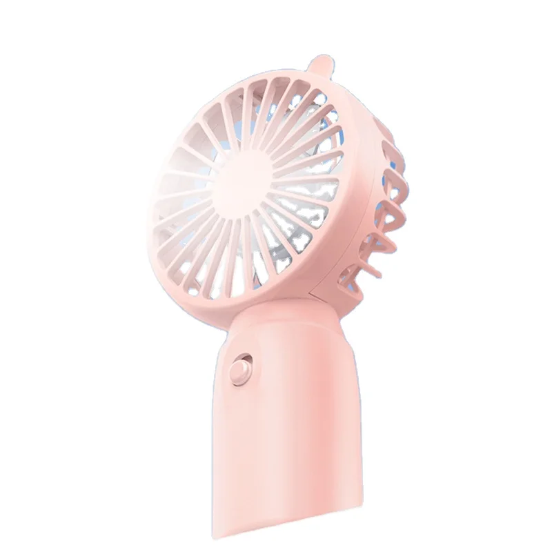 PY2136 cute cat design 1200mah battery operated portable handled table mini fan