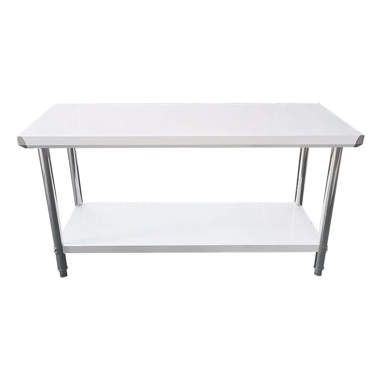 201 304 stainless steel bench commercial  table  kitchen work table for restaurant use