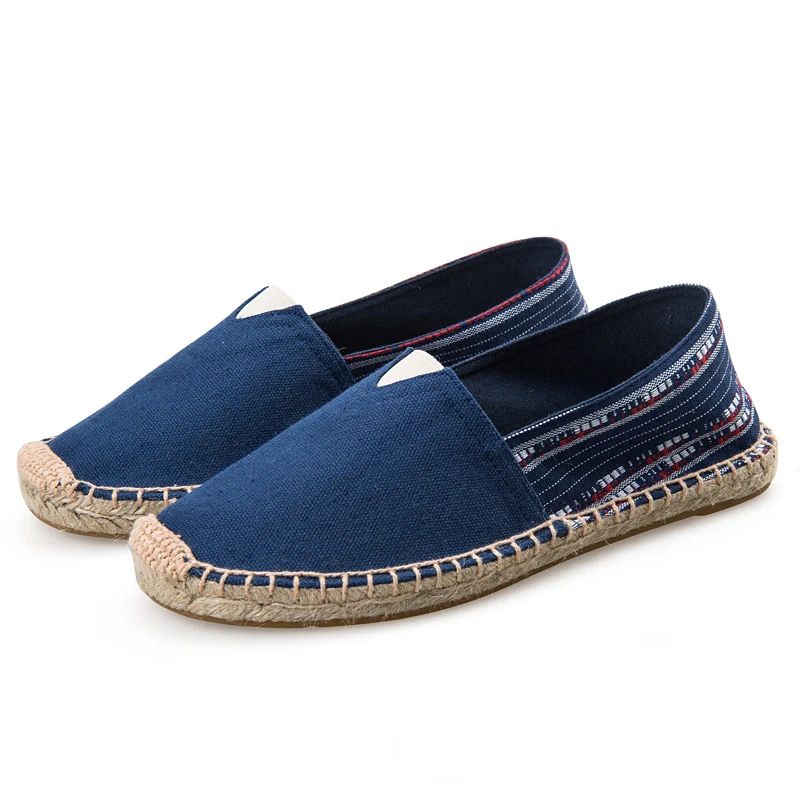 Wholesale Flat Canvas Rope Espadrilles for Men Women High Quality Summer jute Sneakers Low Price Slip-On Shoes for Spring Autumn