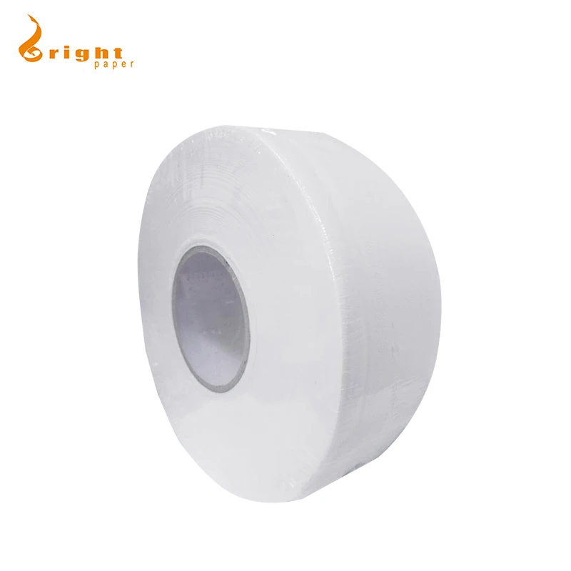 100% Virgin Pulp Jumbo Toilet Tissue in Public Place 2 PLY Toilet Paper Embossing Jumbo Rolls For Washing Room