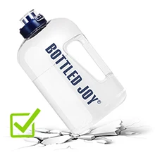 Amazon Best Seller  1 Gallon Large Water Bottle with time marker Clear Sports Bottle BPA Free Water Container Jug with handle