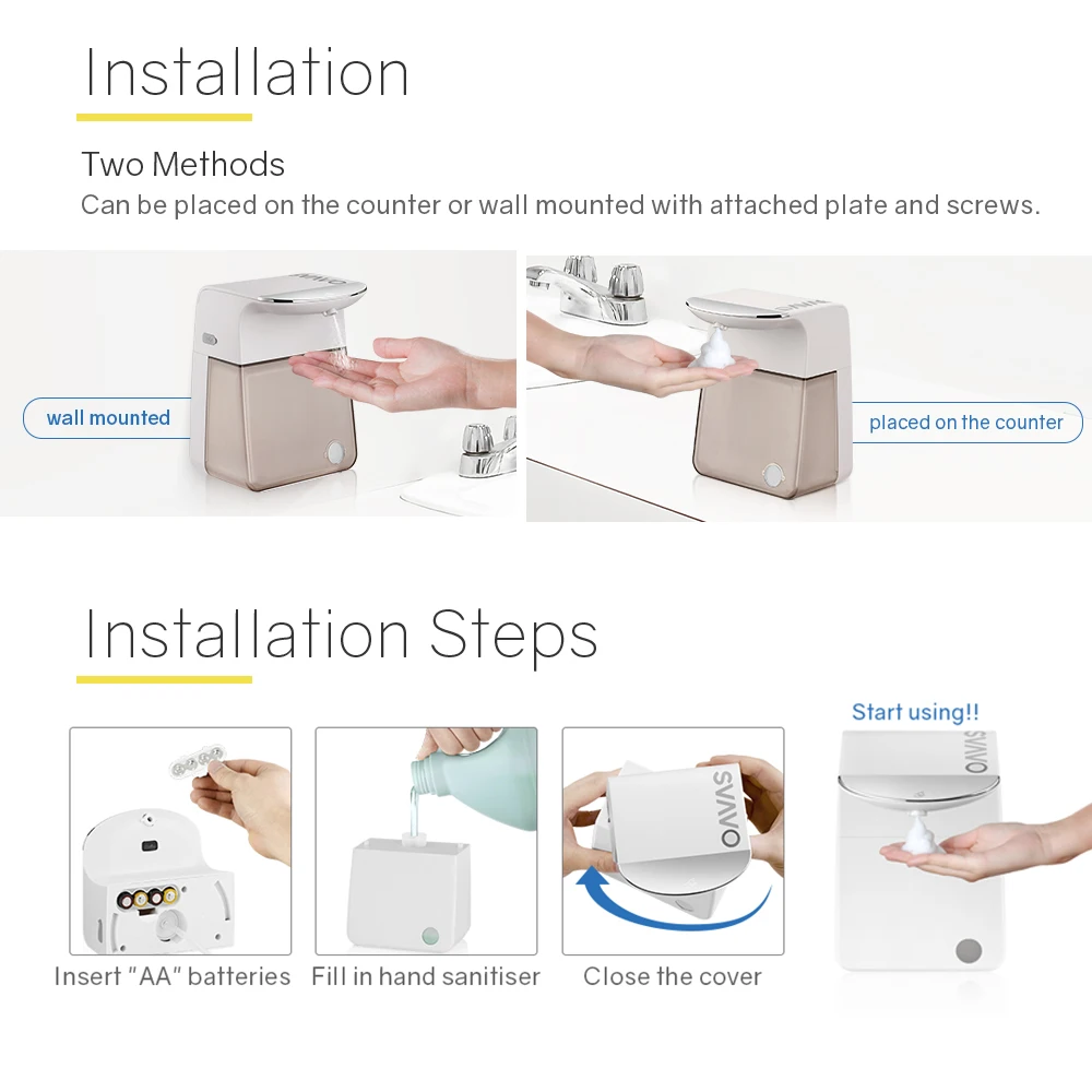 Cheap price Electric smart Touchless infrared Sensor Foam Liquid soap dispenser Auto Alcohol Spray hand Sanitizer dispenser