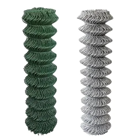 Galvanized Garden Fence ASTM F668 Standard 6 Feet High Kxb Ends 2 Inch Hole Size Chain Link Fence