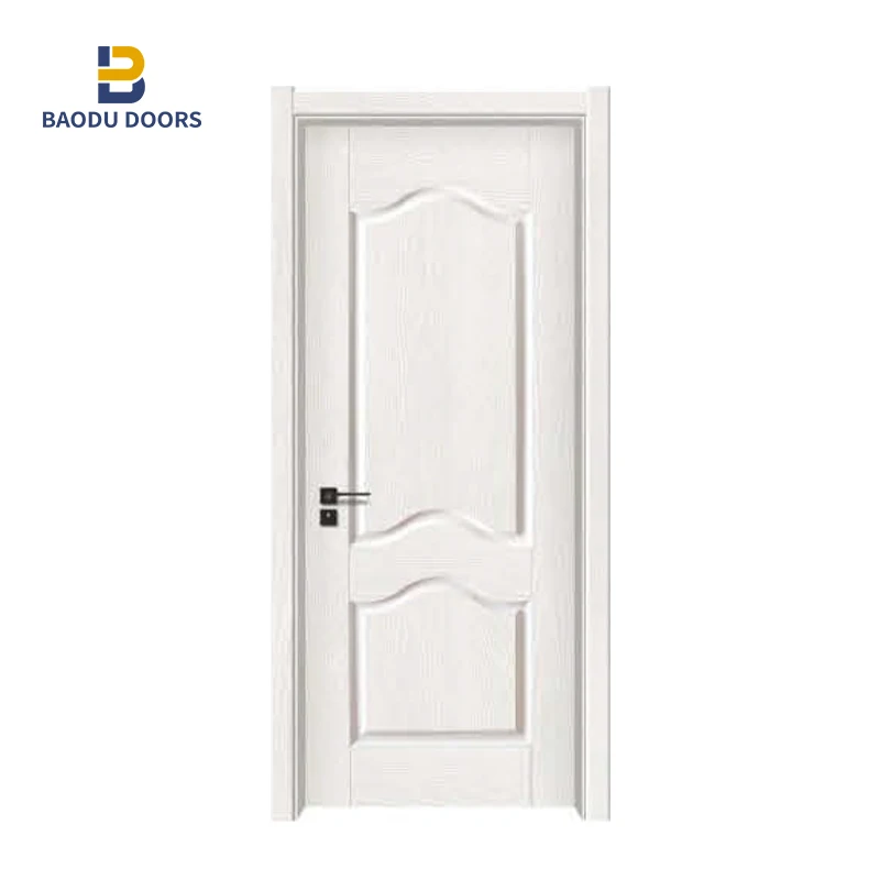 BOWDEU DOORS WPC Door Panel for houses interior Waterproof fireproof ABS/PVC/WPC door skin china door manufacture