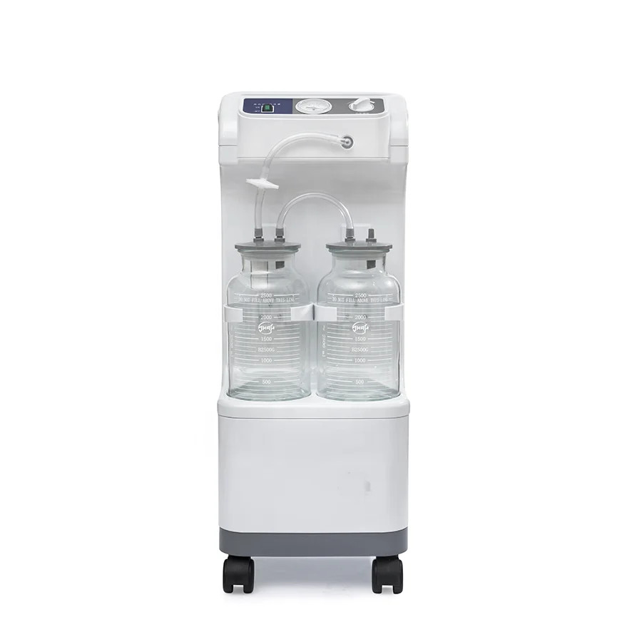 IN-I050A Medical Electric Suction Device Negative Pressure Portable Low Noise Phlegm Suction Machine With Double Bottle 2500ml*2
