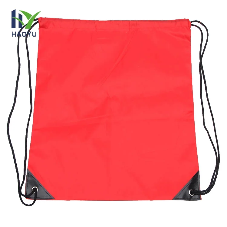 Personalized design custom logo silk screen printing drawstring pouch polyester waterproof drawstring shoe bag