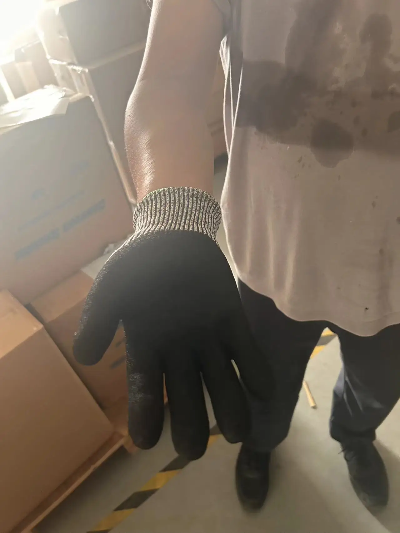 Level 5 heavy duty Anti-impact HPPE Anti Cut Gloves Mechanic/impact Resistant Glove safe Hand industry work gloves