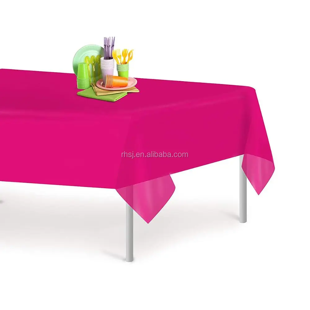 Wholesale factory supply disposable 100% compostable tablecloth and 100% biodegradable tablecloth solid color and custom logo