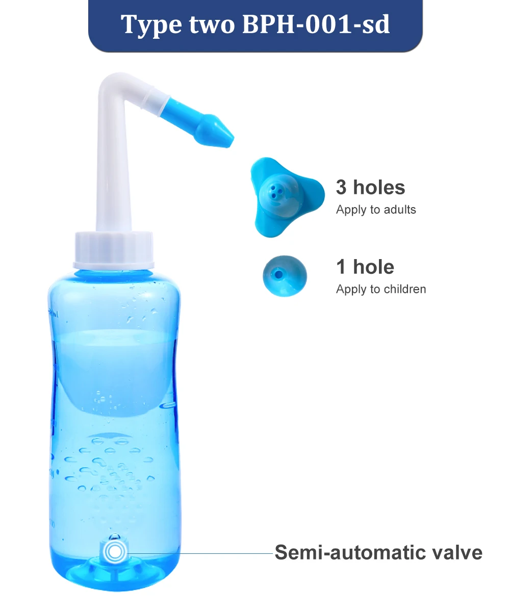 China Patent invention Normal saline solution for nose wash  adult  baby nose wash cleaner medical nose wash bottle