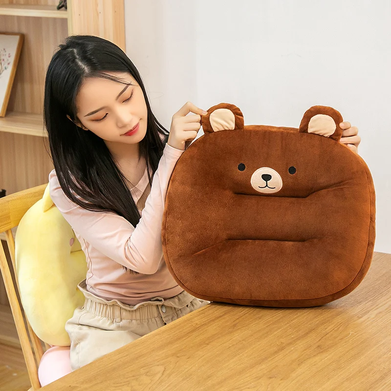 Lovely Kawaii Plush Toy Bear/Rabbit/Cat Stuffed Animal Plush Cushion Pillow Sofa Cushion for Home Office