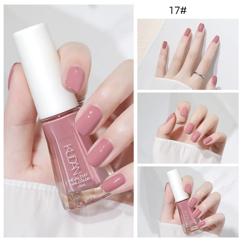 40 Colors Nail Polish New Tear-Off Nail Polish No Baking Water-Based No Odor Bright Oil Transparent Nail Polish