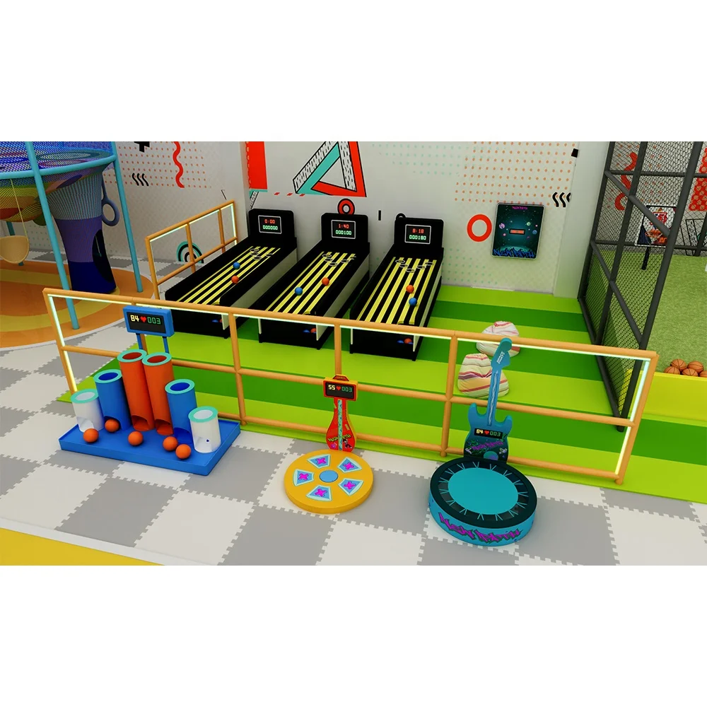 Personalized gaming led game room arena team building interactive basketball active game hoops for indoor playground