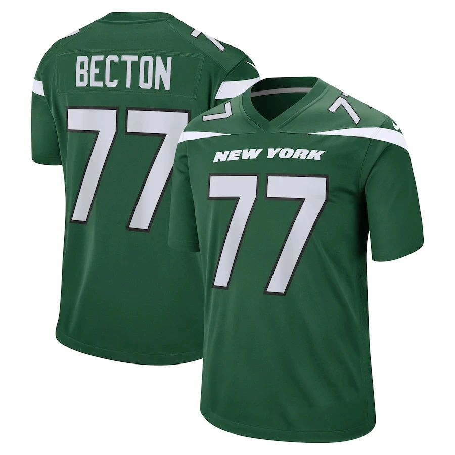 Jet Green Game 2 Wilson 8 Moore 75 Vera-Tucker Stitched American Football Jersey Custom New York City Team Club Uniform