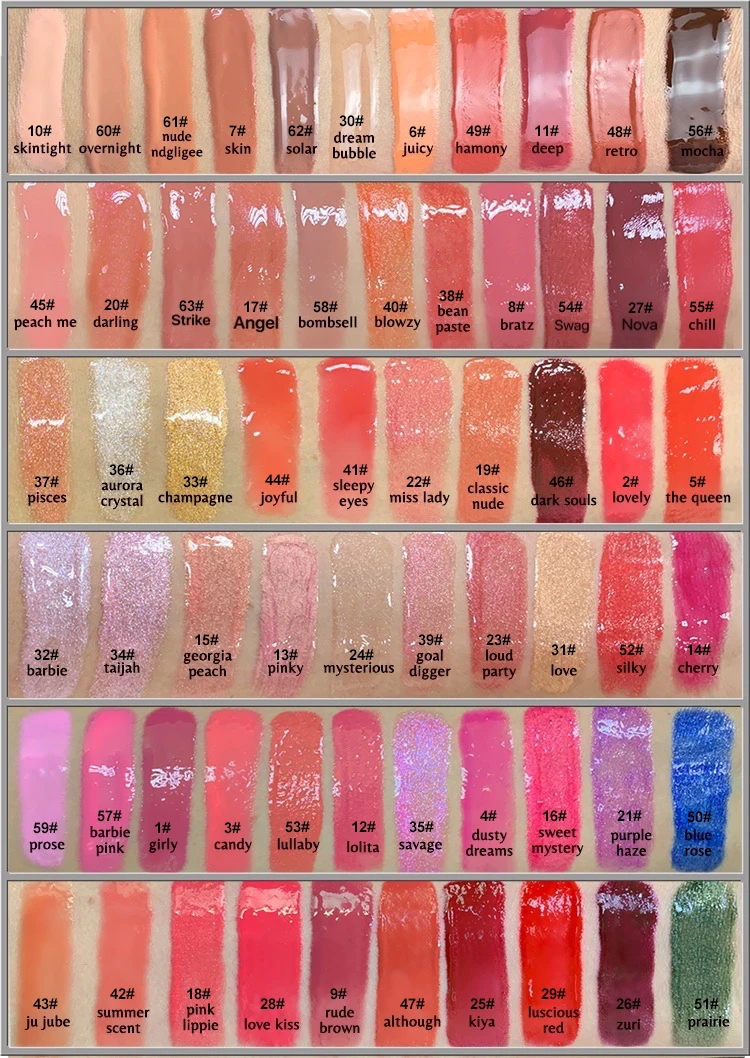 130 Color Shinny Lip Gloss square Tubes Pearl Lipstick Customized Makeup Make Your Own Waterproof Matte Lipstick Private Label