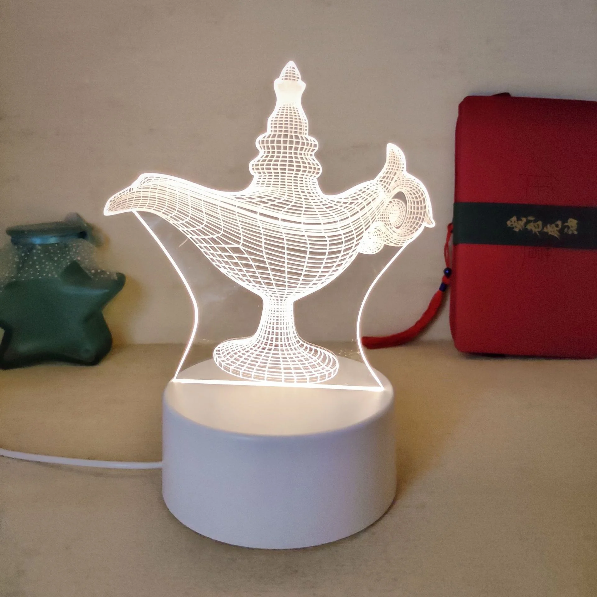 New Led Creative Gift 3d Night Light Electronic Product Table Lamp Acrylic Usb Night Light