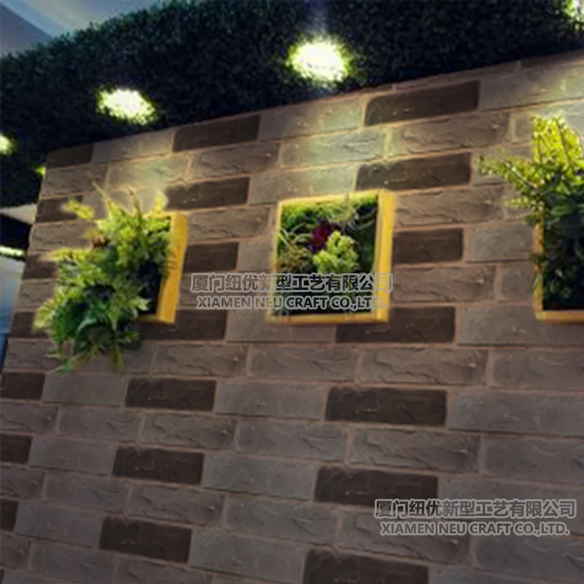 NEU 2024 Decorative Faux Bricks Artificial Plastic Stones Cultural Stones PU Mushrooms 3D Decorative PU Stone Panels
