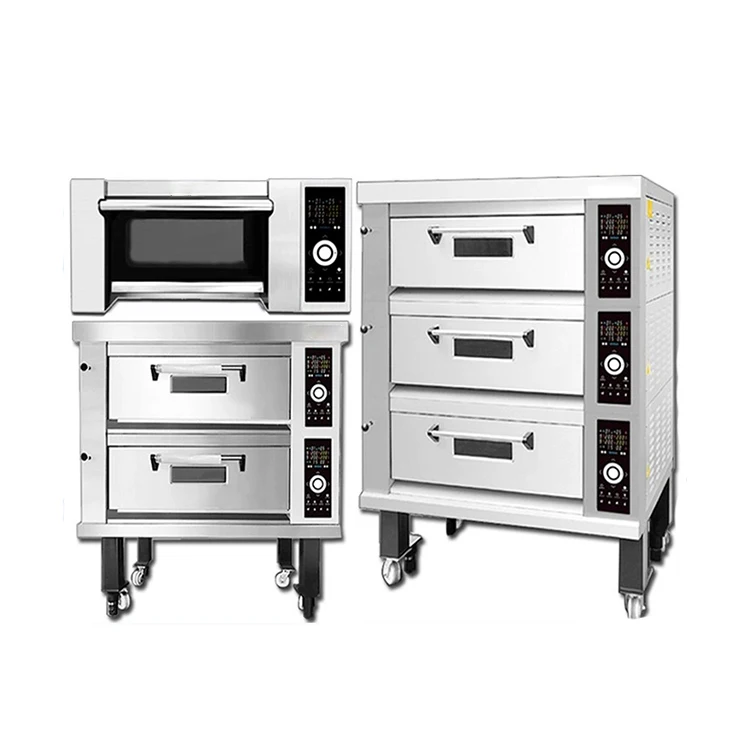 Taiwan Technology Commercial Baking Oven Bakery Equipment Pizza Bread Gas Electric Deck Oven