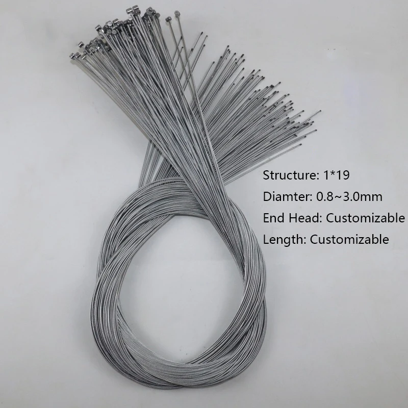 factory produce bike stop cable  55# carton steel brake line inner 1*7,1*19,1*12 ,1.8mm 1.5,1.9mm produce  high quality