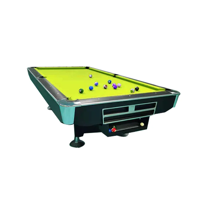 The latest hot sale slate stone design high quality solid wood low price billiard table