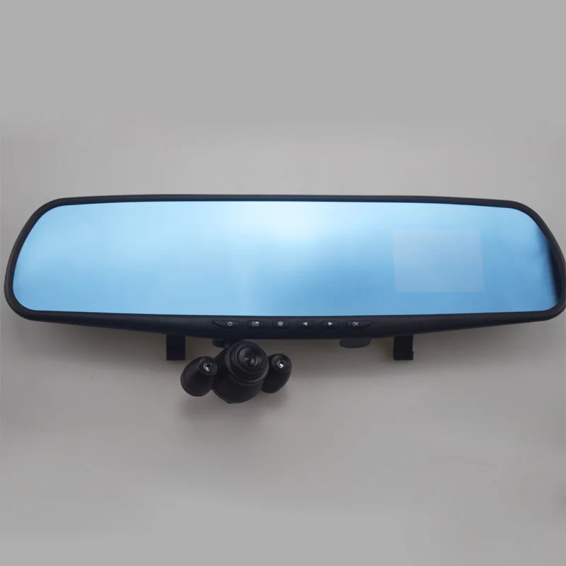 Q8 HD surveillance mirror camera car driving recorder car camera system with speaker multi-language car black box dash cam