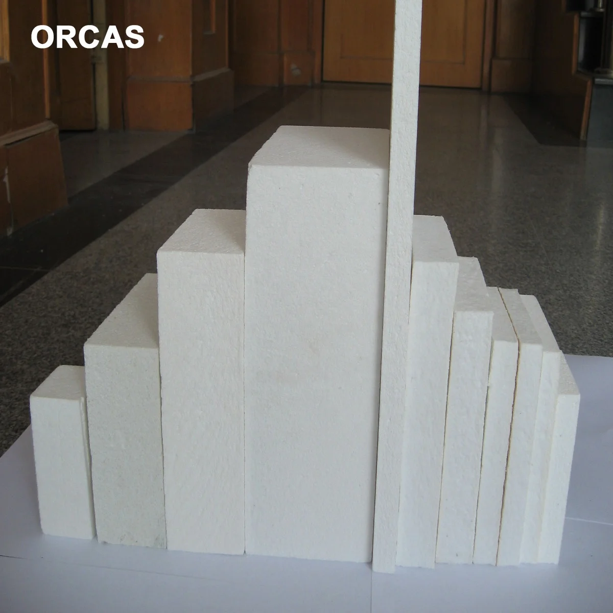 1800C High Temperature Insulation Polycrystalline Mullite Fiber Board for Industrial Furnace