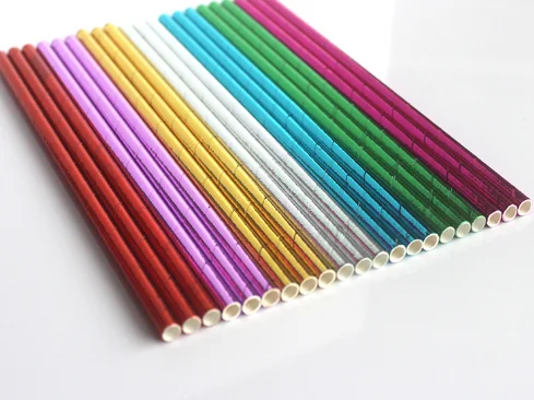 Kraft Paper Spoon Straw Milkshake Straws Drinking Paper Straw China Craft Cocktail Bar Accessories Accept Customized Logo