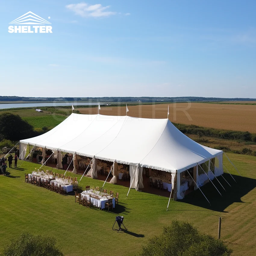Canopy Marquee Tent For Events Sale Party Wedding 500 People Outdoor Event High Peak Pole Tent Tents For Party 40x20