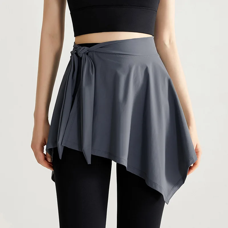 New Workout Yoga Hip Cover Up Wrap Dance Skirt Activewear Fitness Gym Tennis Wear Woman Clothes Sportswear
