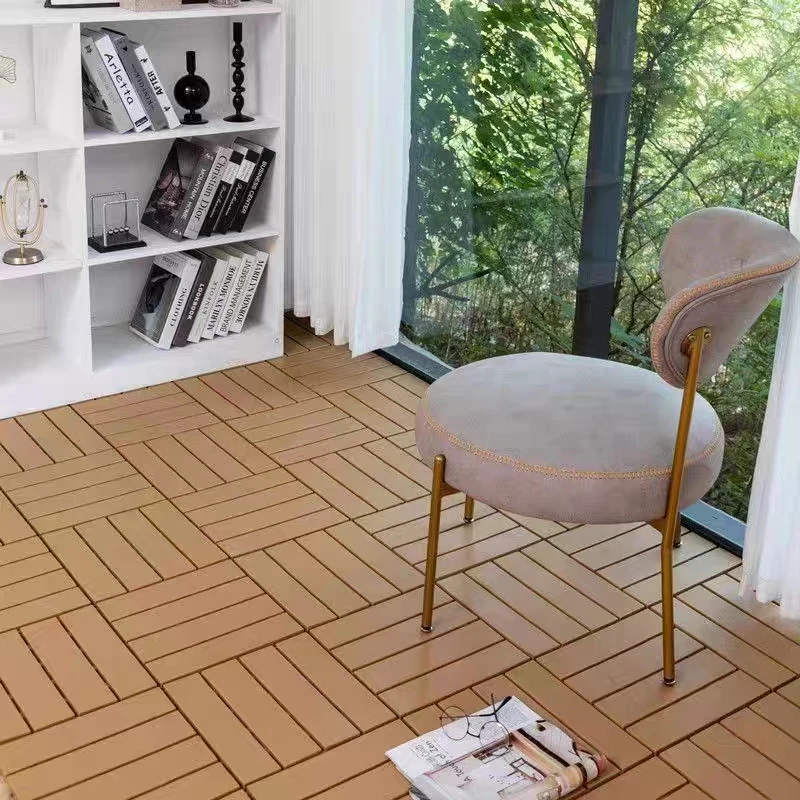 Modern Design Waterproof WPC Composite Decking Teak Wood Plastic Grain Surface Outdoor Garden Exterior Floor Decking Made Oak