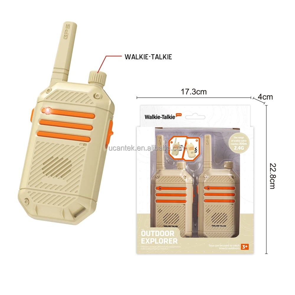 Outdoor Adventure Walkie-talkie Telescope Camping Lamp Periscope Insect Catching Net Explore Kit Toys For Children