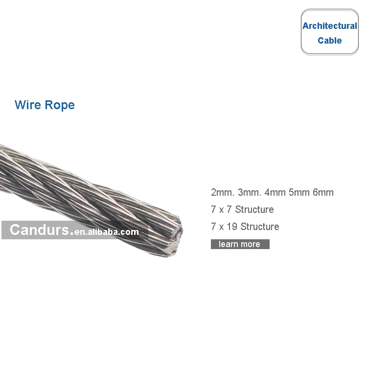 4mm 316 Stainless Steel Wire Rope Trellis For Climbing Plants