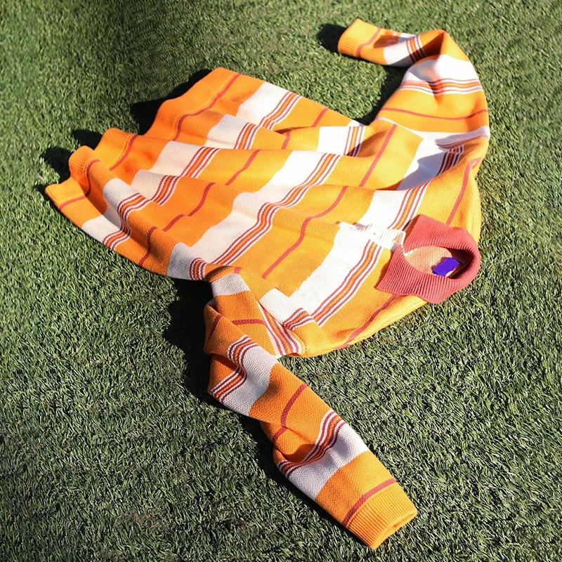 YSJY Wholesale Custom Pocket Leisure Jacquard Knitted Sweater Men Button Up Stripe Cardigan