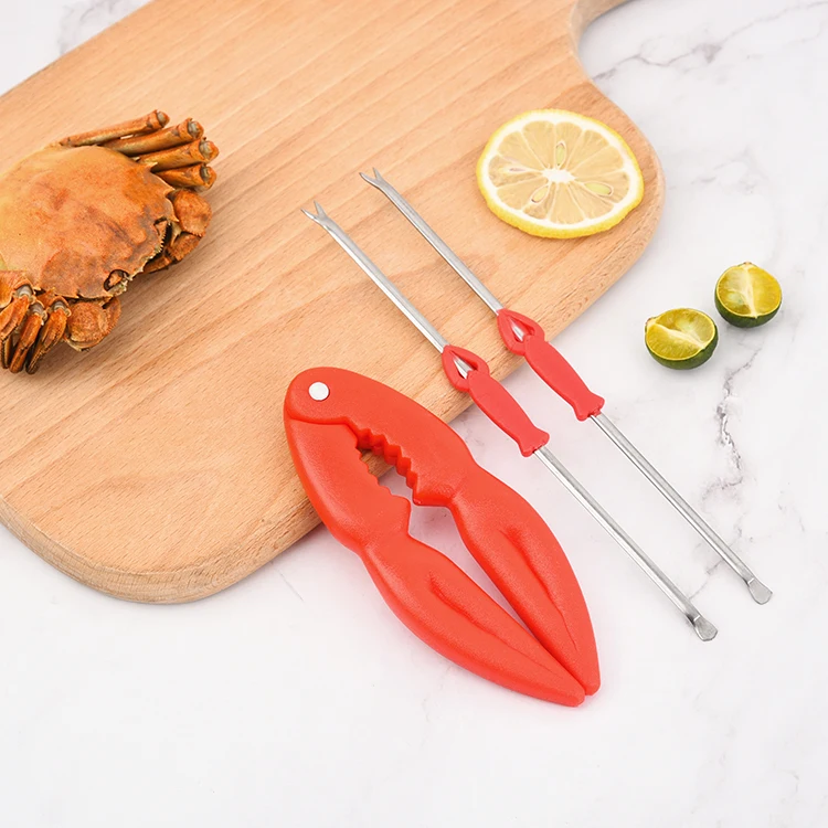 Multi-function Kitchen Gadget Seafood Clip Crab Pliers cracker crab & lobster Seafood Tools Set