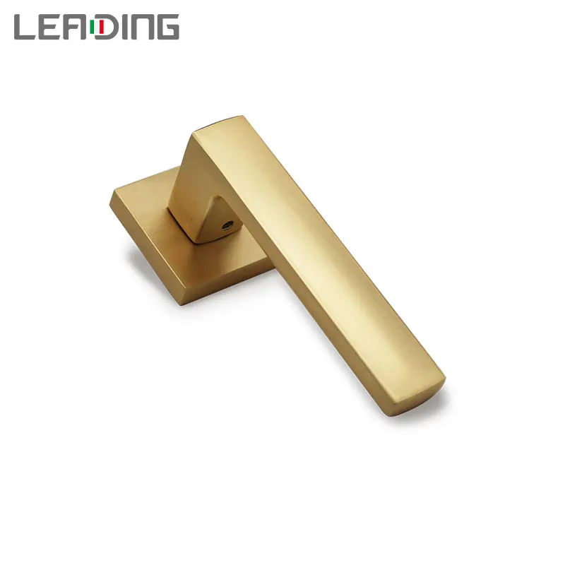 Алюминиевая дверная ручка для комнаты и отеля, простая внутренняя деревянная дверная ручка, Современная дверная фурнитура