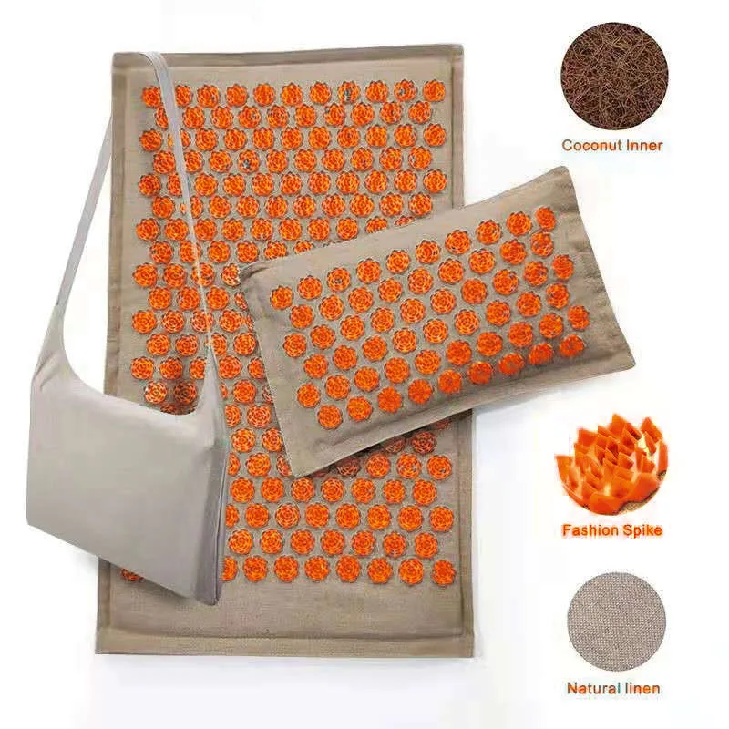 2022 new health massage mat rose round spiked acupoint cushion to relieve pressure pain acupuncture spiked yoga mat pillow